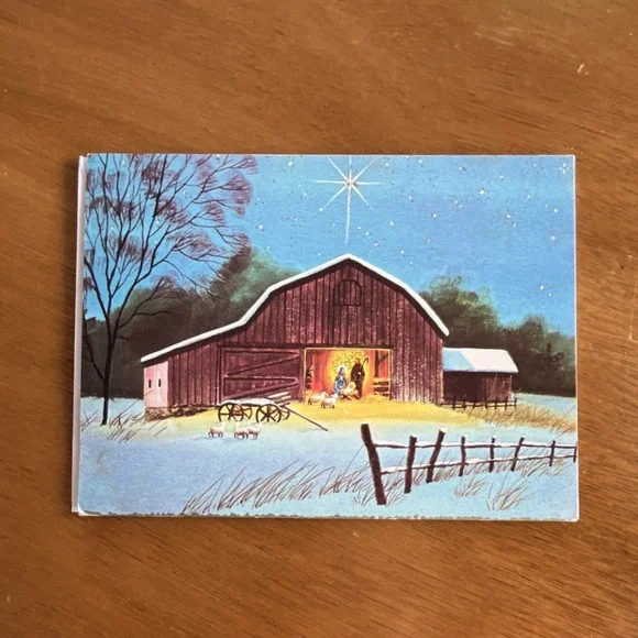 Vintage Holiday Greeting Cards Lot Famous Artists Studios Missouri Embossed - Picture 9 of 14